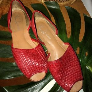 Franco Sarto Artist Collection Woven Leather shoes